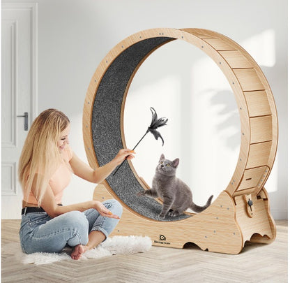 PurrStride™ Cat Treadmill - Carpeted Runway for Active Cats