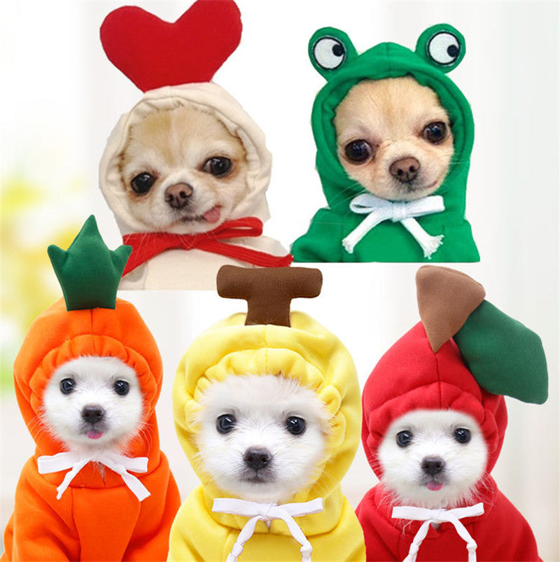 Adorable Fruit Hoodies – Keep Your Pet Warm and Stylish!